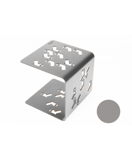 table d'appoint en métal gris table d'appoint en métal gris