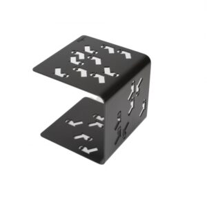 table d'appoint en métal gris anthracite table d'appoint en métal gris anthracite