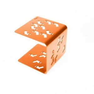 table d'appoint en métal orange table d'appoint en métal orange