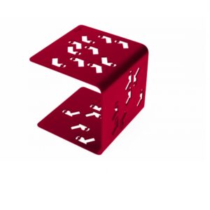 table d'appoint en métal rouge table d'appoint en métal rouge