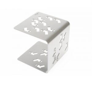 table d'appoint en métal gris clair table d'appoint en métal gris clair