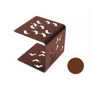 table d'appoint en métal mars sablé marron table d'appoint en métal mars sablé marron