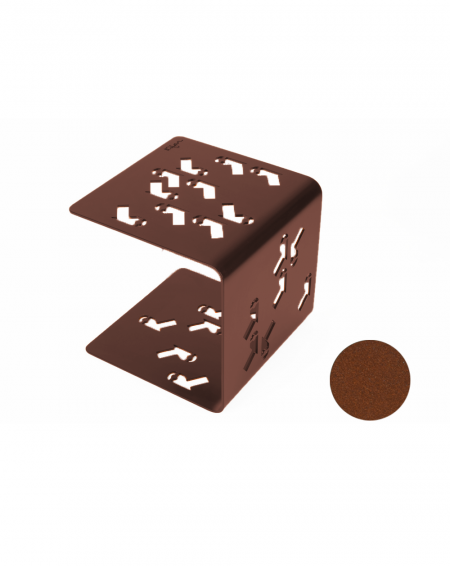 table d'appoint en métal mars sablé marron table d'appoint en métal mars sablé marron