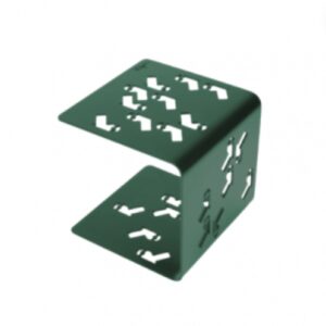 table d'appoint en métal vert foncé table d'appoint en métal vert foncé