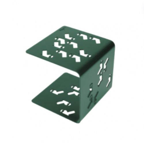 table d'appoint en métal vert foncé table d'appoint en métal vert foncé