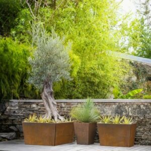 Jardinière Longue en Corten