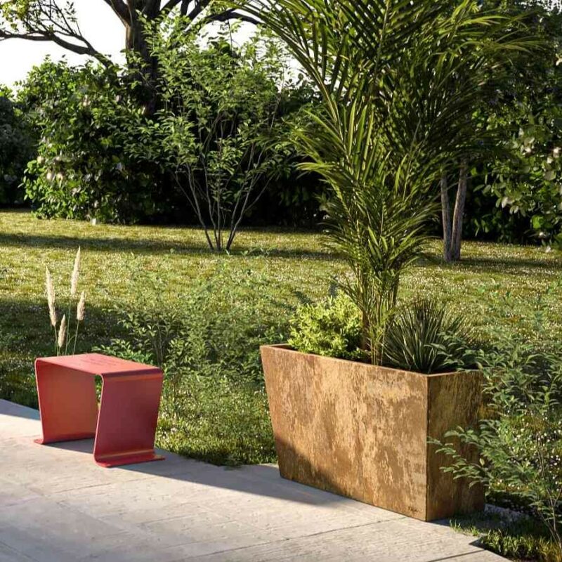 Jardinière Longue en Corten
