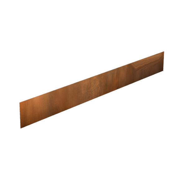Bordure en corten souple