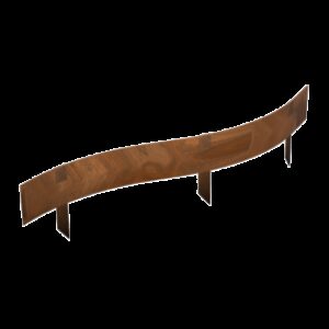 Bordure en corten souple avec fixations