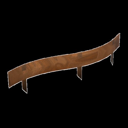 Bordure en corten souple avec fixations