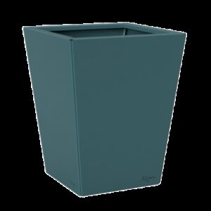 Jardinière carrée couleur bleu turquoise
