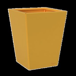 Jardinière carrée couleur jaune