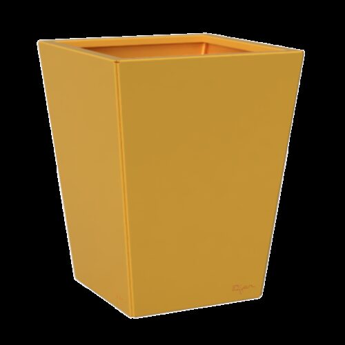 Jardinière carrée couleur jaune