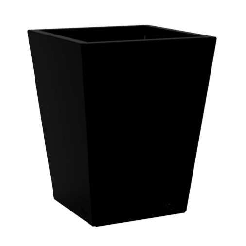 Jardinière carrée couleur noir