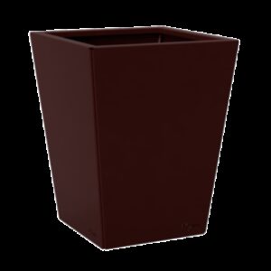 Jardinière carrée couleur rouge brun