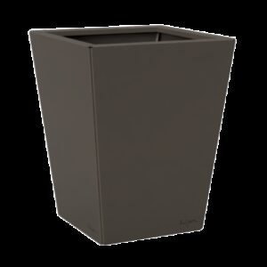 Jardinière carrée couleur taupe