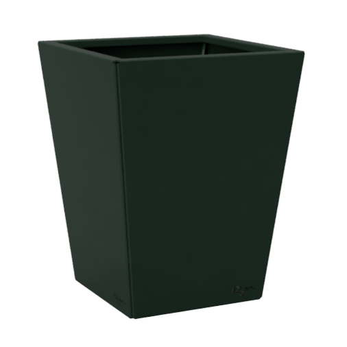 Jardinière carrée couleur vert pin