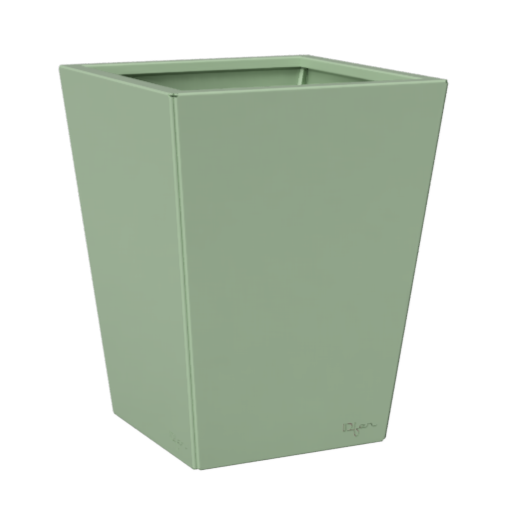 Jardinière carrée couleur vert tendre