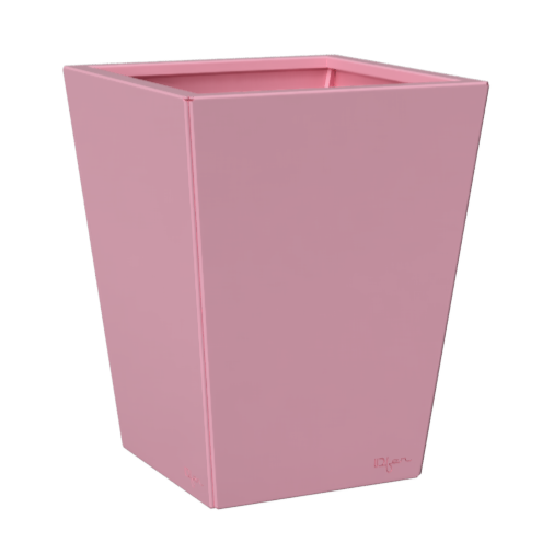 Jardinière carrée couleur vieux rose