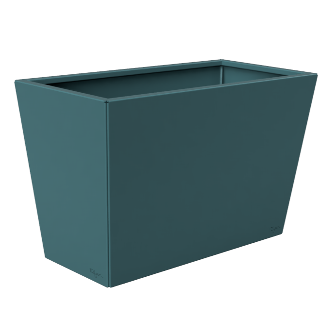 Jardinière longue couleur bleu turquoise Jardinière longue couleur bleu turquoise