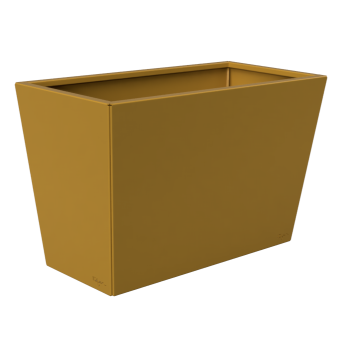 Jardinière longue couleur jaune miel Jardinière longue couleur jaune miel