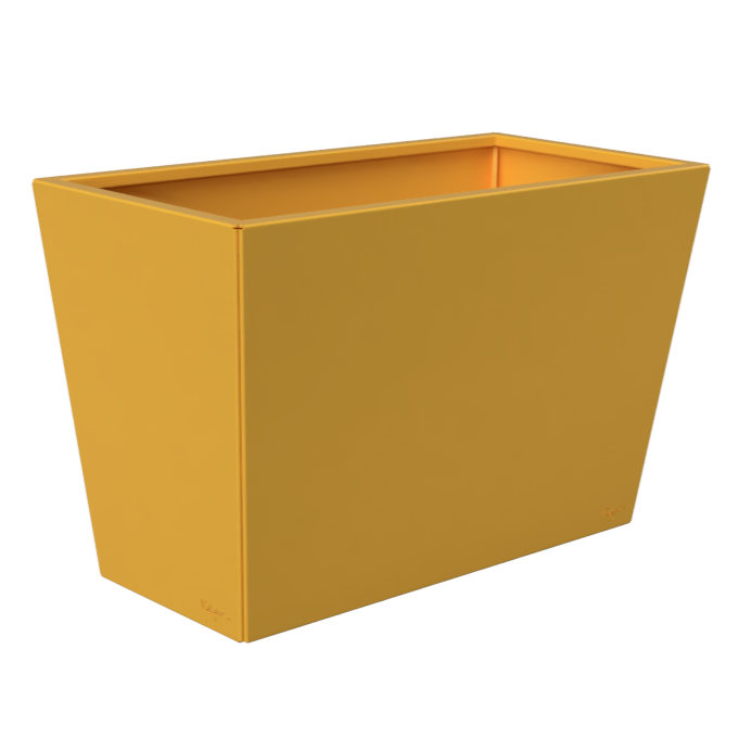 Jardinière longue couleur jaune Jardinière longue couleur jaune