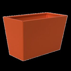 Jardinière longue couleur orange pur Jardinière longue couleur orange pur