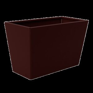 Jardinière longue couleur rouge brun Jardinière longue couleur rouge brun