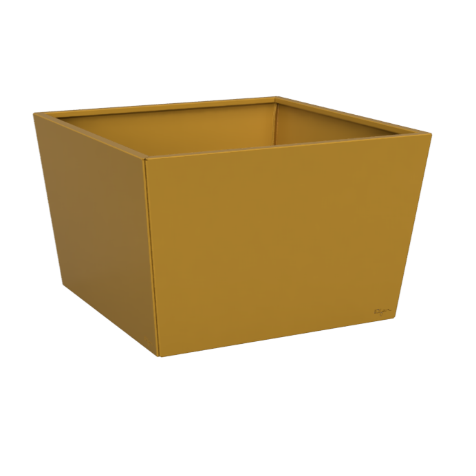 Jardinière peinte big couleur jaune miel