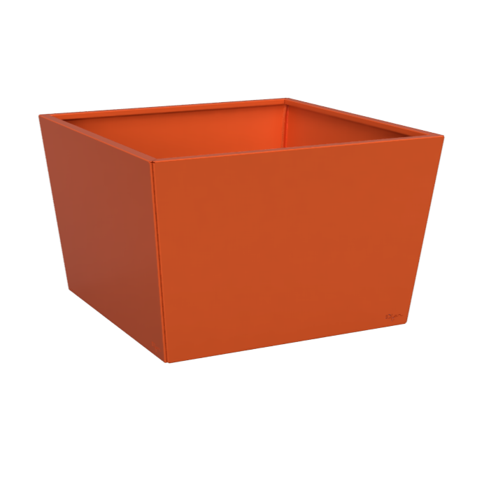 Jardinière peinte big couleur orange pur