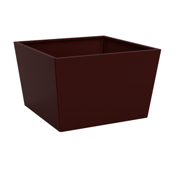Jardinière peinte big couleur rouge brun