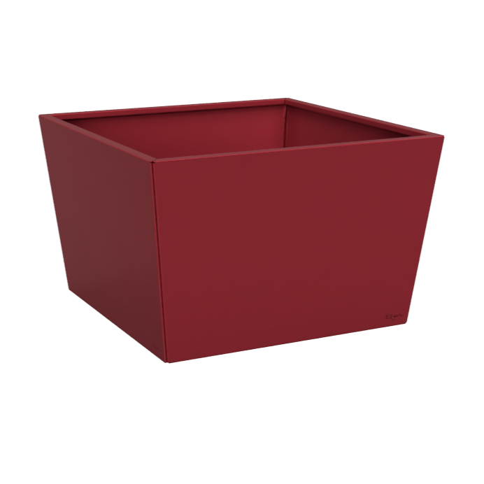 Jardinière peinte big couleur rouge framboise