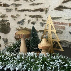 Sapin de Noël Miniature doré