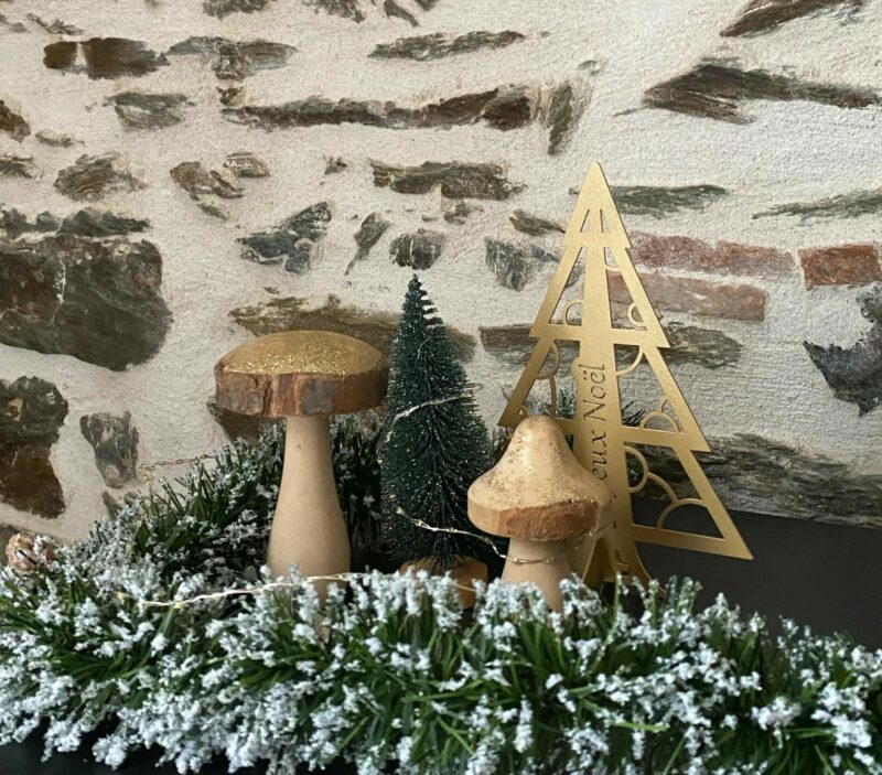 Sapin de Noël Miniature doré