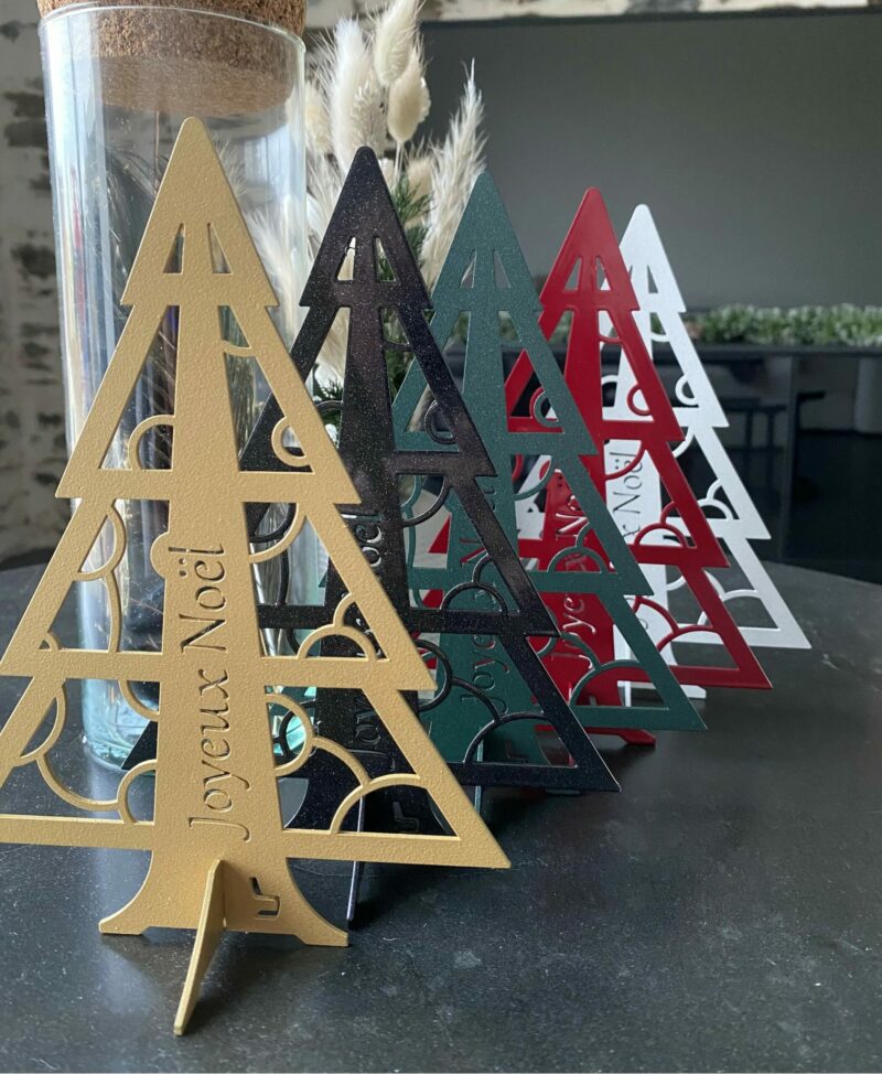 Sapin de Noël Miniature en métal pour décoration intérieur