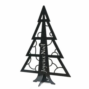 Sapin de Noël Miniature noir mica