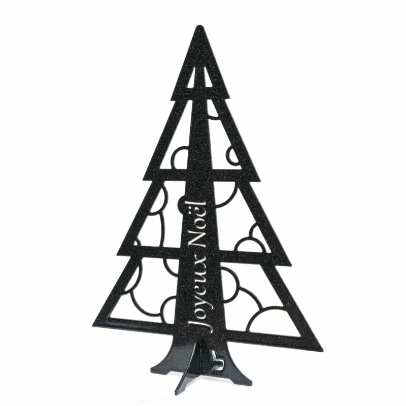 Sapin de Noël Miniature noir mica