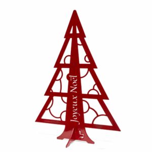 Sapin de Noël Miniature rouge brillant