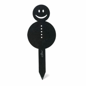 Bonhomme de neige de Noël noir mica