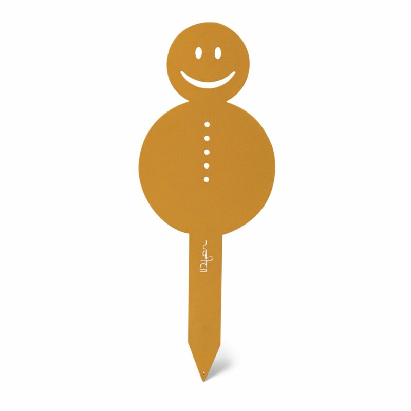 Bonhomme de neige de Noël or satiné