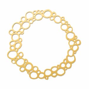 Couronne de Noël à suspendre doré