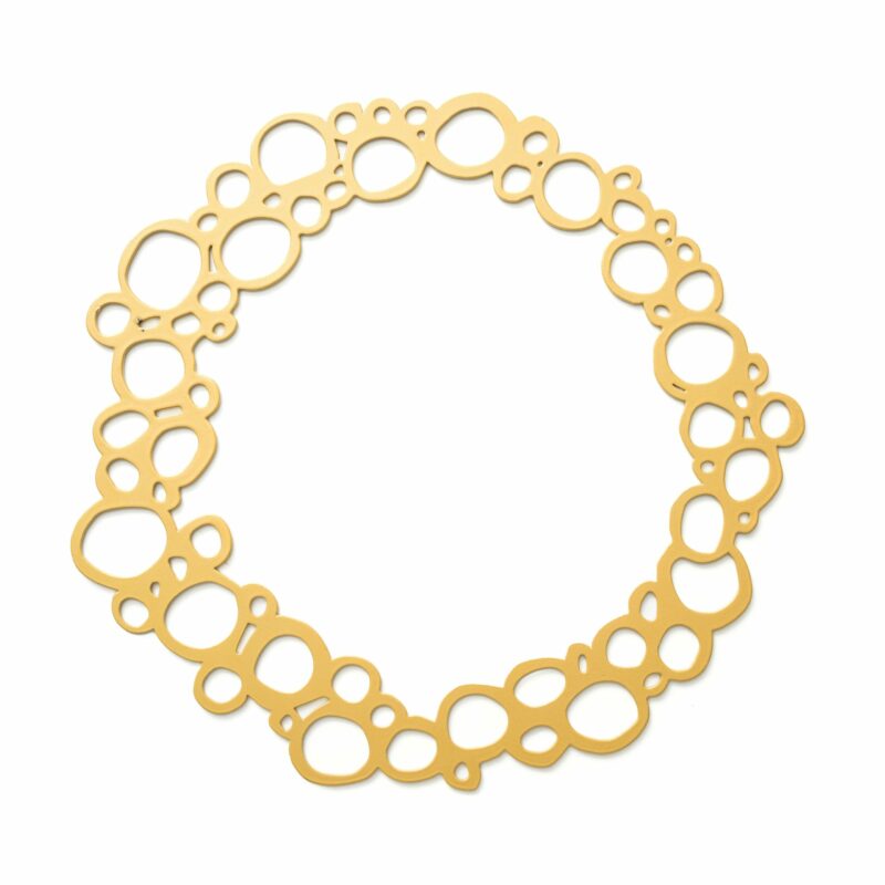 Couronne de Noël à suspendre doré