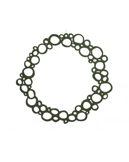 Couronne de Noël déco murale vert sapin