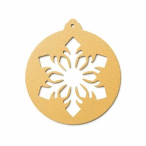 Boules de Noël en métal cristal or métallisé doré