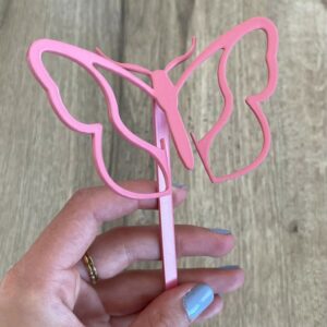 papillon en métal vieux rose