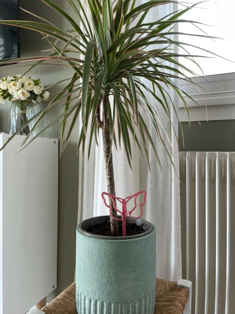 mini piquets déco papillon vieux rose