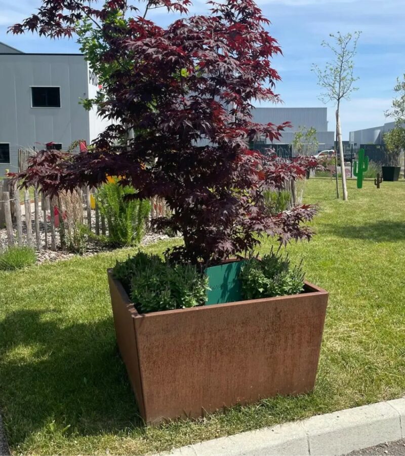 jardinière grande taille en corten jardinière grande taille en corten