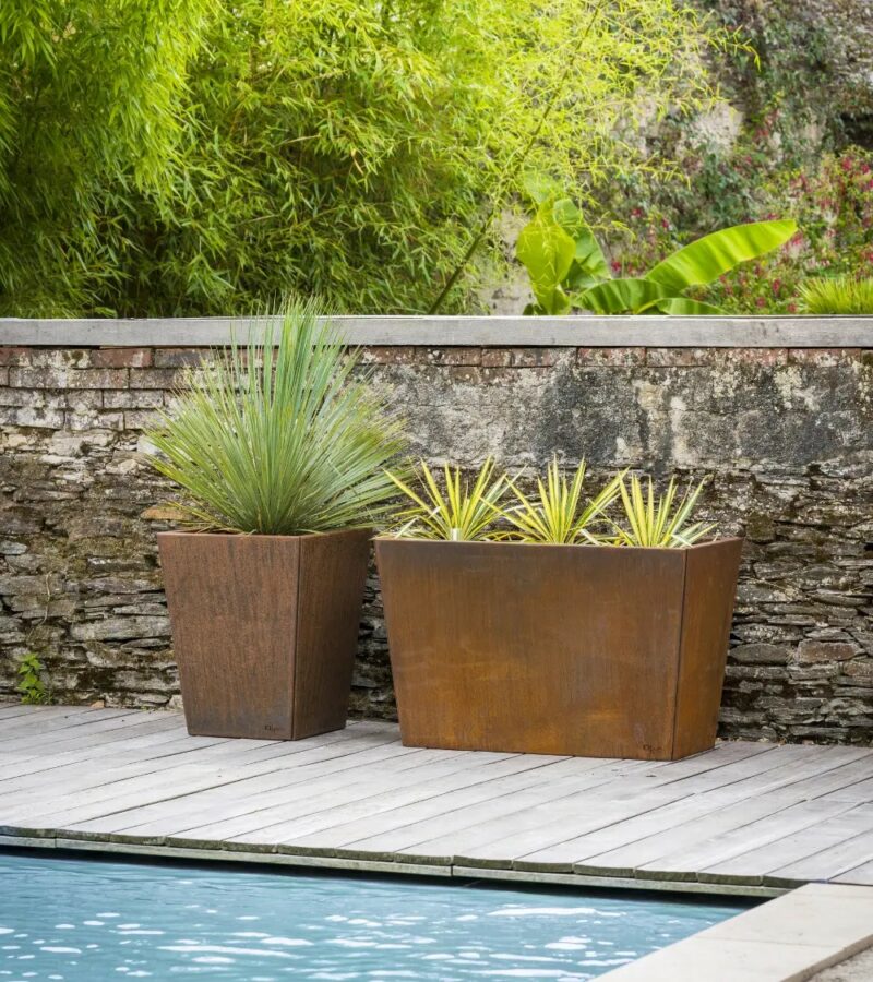 Jardinière Longue en Corten