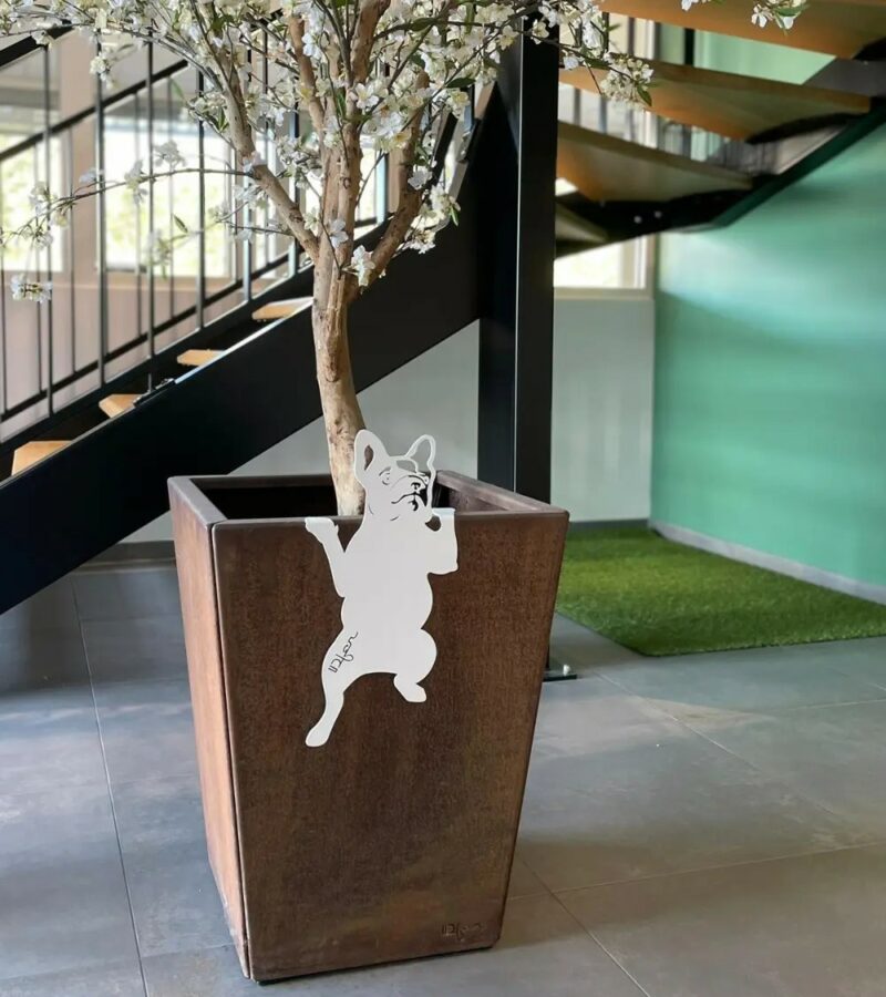 décoration en métal pour jardinière à suspendre