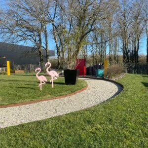 Contours de jardin en acier corten